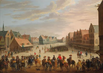 Prince Maurice of Orange Dismissing the Mercenaries in Neude Square in Utrecht on 31 July 1618